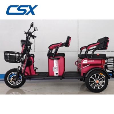 China 2022 New 500W 800w Electric Passenger Tricycle Mobility Scooter Two Seats Foldable for sale