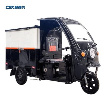 China Cargo Express Delivery Cargo Tricycle Cabin Closed Van Truck Three Wheels Electric Tricycle for sale