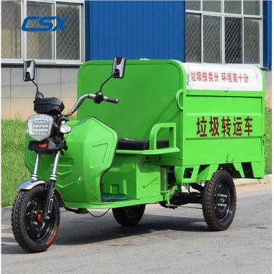 China Newest Three Wheeler Electric Tricycle Garbage Transfer Hotel Self-discharge Truck for sale