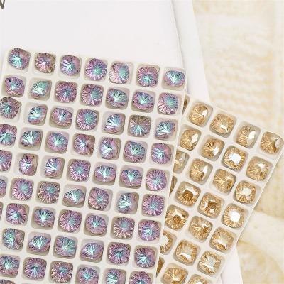 China Wholesale 8mm Millenium Rhinestone Cusiohn Rhinestone Crystal Glass Pointed Back Glass Fancy Rhinestones for Nail Art Accessories for sale