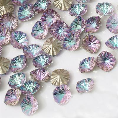 China Wholesale 8mm Pointback Shuaizhi Millenium Cusiohn Crystal Pointed Back k9 Rhinestone Glass Rhinestones for sale