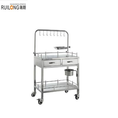 China RT-030 Modern Stainless Steel Hospital Nurse Medical Infusion Trolley For Patient for sale