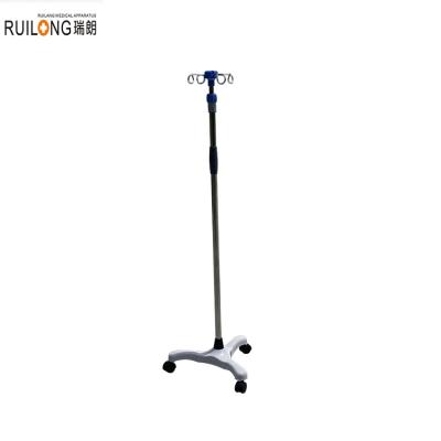 China Adjustable Height Drip Medical Nursing Support Folding Free Standing Iv Pole for sale