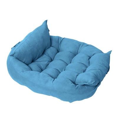 China Breathable Hot Selling Washable Pet Sofa Dog Pet Sofa Bed Suede Cat Bed Pet Sofa Bed for sale