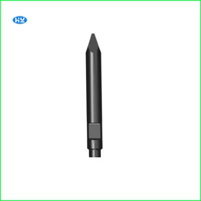 China 40CRMO Pin Hammer Chisel Bit Hot Rolled Steel 135mm Concrete Breaker Chisel for sale