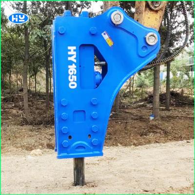 China Flat 36 Tons Hydraulic Demolition Breaker Hammer 300-450 Bpm Excavator Rock Breaker for sale