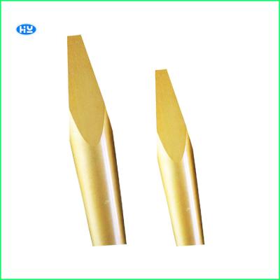 China Yellow Round Hydraulic Breaker Bits 42CRMO 190mm Demolition Hammer Chisel for sale