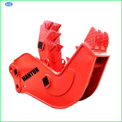 China Concrete Crusher Q345B Hydraulic Pulverizer Replaceable Teeth For Skid Steer for sale