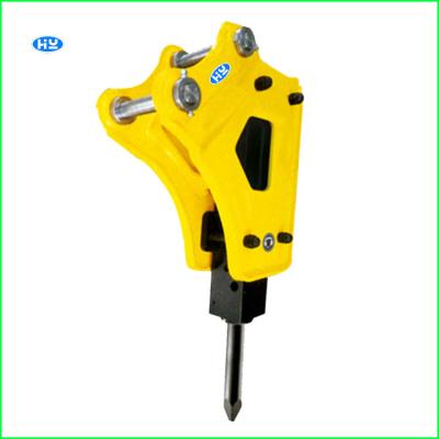 China Yellow Q235B Excavator Mounted Hammer 120mm Chisels Hydraulic Hammer Machine for sale