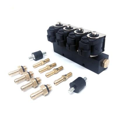 China Aluminum DIGI Adjustable Silent Running Cng Lpg 4 Cylinder Rail Injector CNG/LPG/CNG/GLP/OTOGAZ/GPL/NGV Conversion Kits For 56pins High q for sale