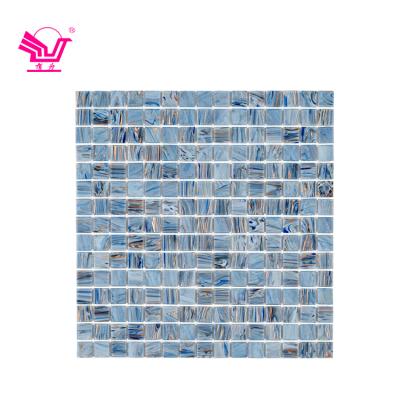 China High Quality Modern Gray Color Tiles Mosaic Wall Decor Glass Mosaic For Bathroom for sale