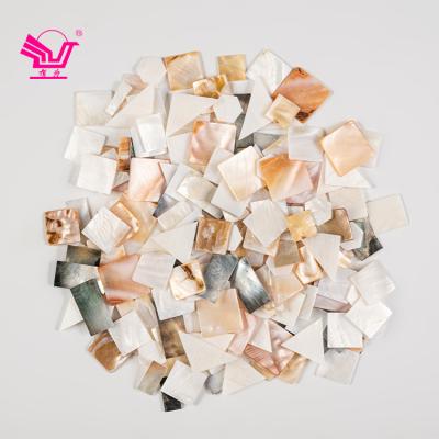 China Bathroom modern square wall natural shell mosaic tile for kitchen backsplash mosaic shower tile for sale