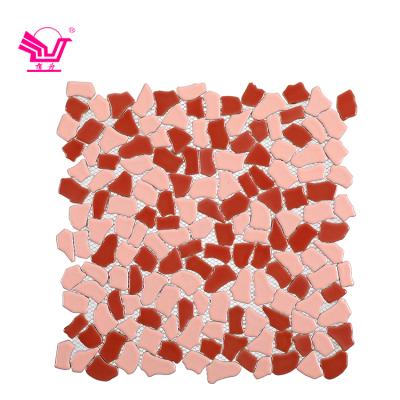 China Ceramic Tiles 300*300mm Ceramic Porcelain Wholesale Glazed Wall Mosaic Bathroom Irregular Tile for sale