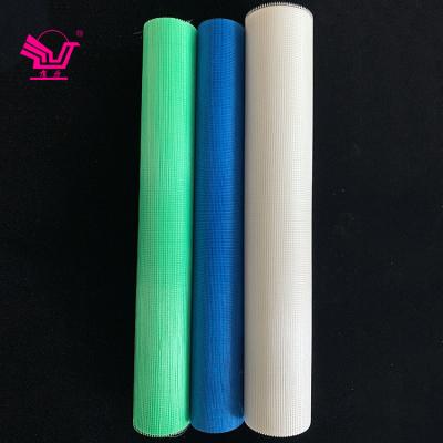 China Modern High Quality Blue Fiberglass Reinforced Mesh Fabric Mosaic Filter Cloth 110g Blue Fiberglass Reinforced Mesh Cloth for sale