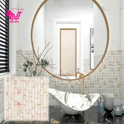 China Best Selling Modern Glass Mosaic Tile Villa Gold Glass Mosaic Products for sale