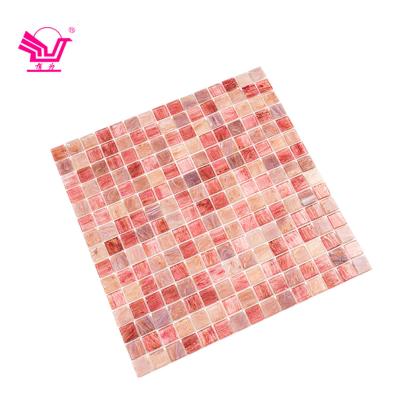 China Modern Preferential Glossy Mirror Tile Bathroom Finishing Tile Glass Mosaic for sale