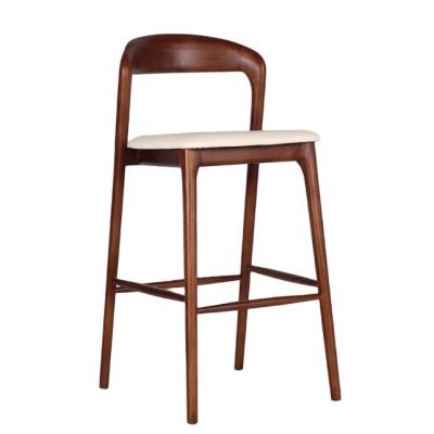 China Commercial Furniture High Chair Bar Stool for Modern Hotel and Restaurant Wood Barstool Furniture for sale