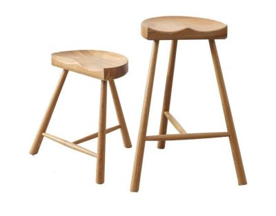 China Modern High Chair Design Solid Wood Bar Stool for Pub  L-62 for sale