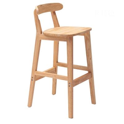 China Vintage Style High Chair Bar Stool with Solid Wood Material  LL-C34 for sale