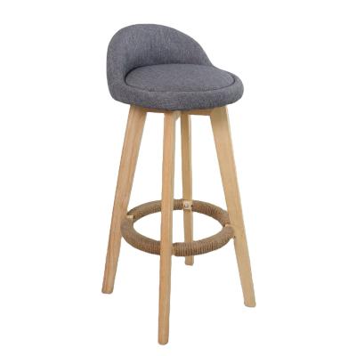 China Modern Style Antique Upholstered Wooden Stools Leather Bar Chair for Bar Table Dining Room and Bar Function for sale