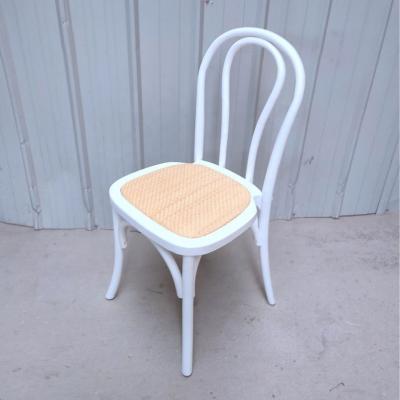 China Stackable Wood Chair with 100KG Weight Limit Modern Furniture Restaurant Natual Stacked Rattan Dining Chairs for sale