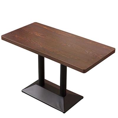 China Solid Rubberwood Legs Modern Wooden Dining Table for Dining Room for sale