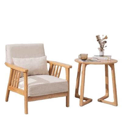 China Modern Solid Wood Armchair The Perfect Combination of Style and Comfort for Your Living Room for sale