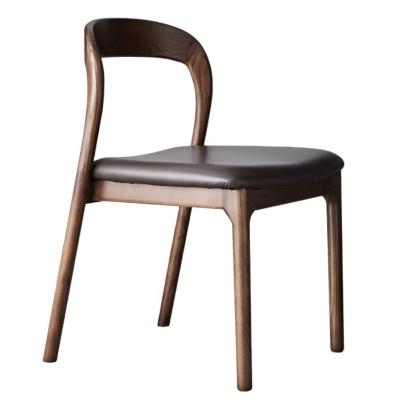 China Modern Nordic Solid Wood Upholstered Restaurant Chair Dining Chairs with W48.5cm*D55.2cm*H77cm Dimensions for sale