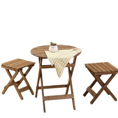 China Mail Packing Y Durable Outdoor Patio Furniture Sets with Solid Wood Modern Dining Set and Garden Chairs for sale