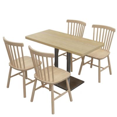 China Mail Packing Dining Table Chair Combination for Snack Bar in Fast Food Restaurant Stall for sale