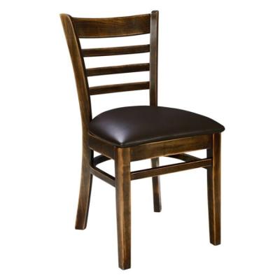 China General Home Furniture Solid Wood Commercial Ladder Back Dining Room Chair for Restaurant for sale