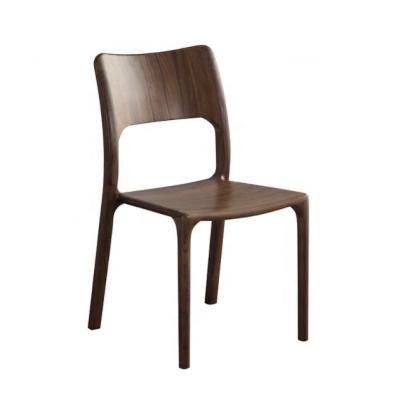 China Adjustable Height Luxury Design Wood Material Seat Simple Concise Dining Solid Wood Dining Chair for Comfortable Seating for sale