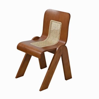 China Solid Ash Wood Lounge Chair in Classical Modern Style with Rattan and Walnut in Leisure Chair Style for sale