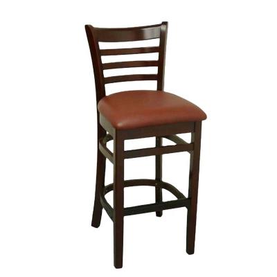 China Wood Bar Stool for Restaurant Kitchen Dining Room Chair in Nature Popular Colors Bar Furniture for sale