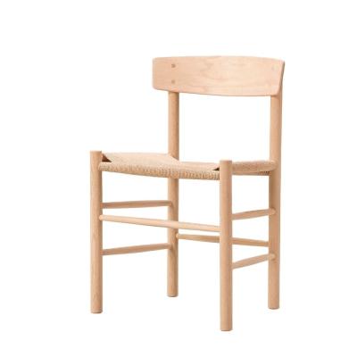 China 2023 Modern Wood Woven Cord Oak Chair for Home Furniture in Restaurant Hotel Cafes Simple Concise General Solid for sale