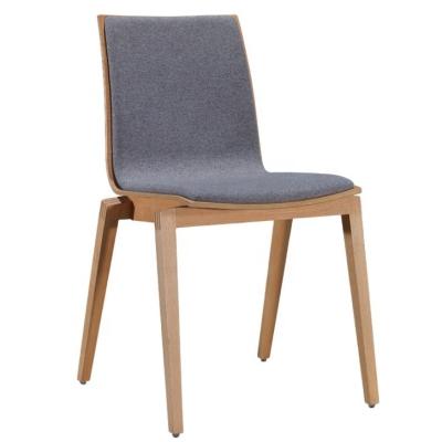 China High Back Modern Comfortable Fabric Velvet Nordic Dining Chairs for Wooden Restaurant Hotel Cafe Furniture Chair for sale