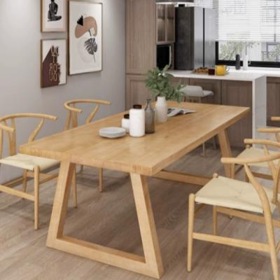 China Modern Solid Wood Dining Table Furniture Set for Dining Room and Kitchen L120*W70*H75CM for sale