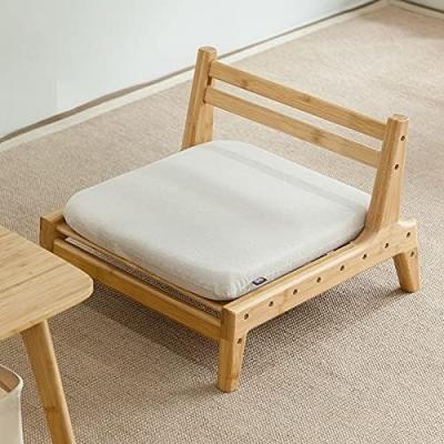 China Home Furniture Japanese Tatami Wood Legless Floor Tea Chair with Back Support OEM/ODM YES for sale