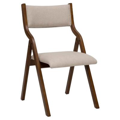 China Customized Designs Wood Dining Chair Nordic Modern Natural Solid Wood Foldable Dining Chair For Restaurant Mail packing Y for sale