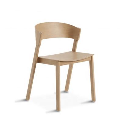 China OEM Service Accepted Modern Nordic Dining Room Antique Curved Solid Wood Stackable Chair Fully Assembled with and OEM for sale