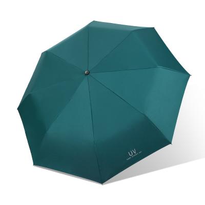 China Three Times Clear Windproof Umbrellas Contemporary Compact Fully Automatic Men 8 Rib Rainproof Umbrella Gift Umbrella Women for sale