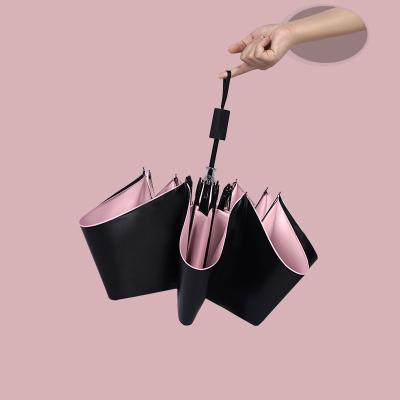 China Contemporary Manual Open 3 Windproof Umbrella Portable Folds Parasol With Soft Touch for sale