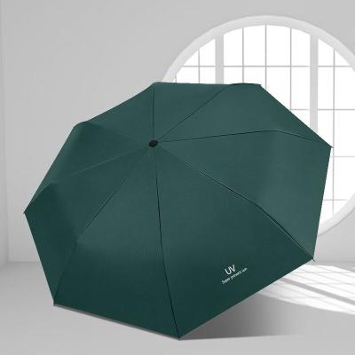 China Good Quality Manual Fold Custom Umbrella Contemporary Three Fold Umbrella With Logo Printing for sale