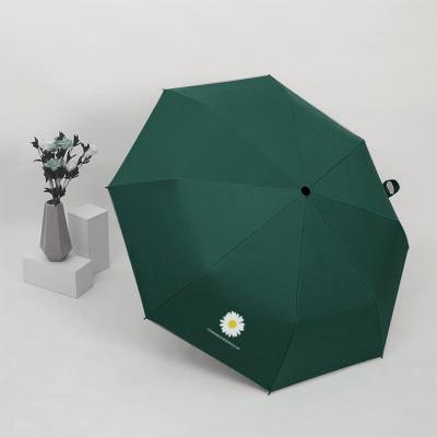 China Contemporary High Quality 3 Fold Open Portable Umbrella UV Protection Manual Custom Umbrella for sale