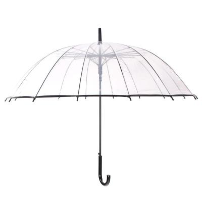 China Promotional High Quality Minimalist Mini Umbrella Household Transparent Umbrella POE Eight Umbrella Bone for sale