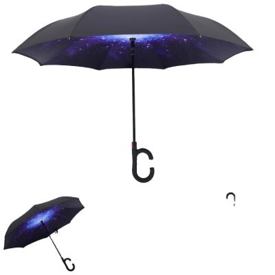 China Eight bone mini minimalist high-grade umbrella household double inversion umbrella for sale