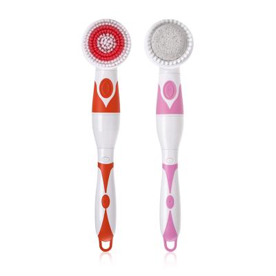 China Long Handle Exfoliating Hot Selling Massage Cleansing Scrub Massage Cleansing Brush Exfoliating Electric Body Brush Cleansing Facial Brush for sale