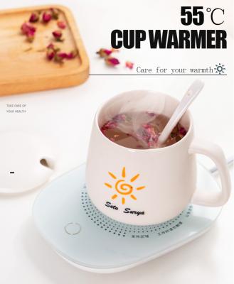 China 55 Degree Viable Electric Milk/Coffee/Beverage Cup Heater Smart Cup/Mug Heater Tray Mat for sale