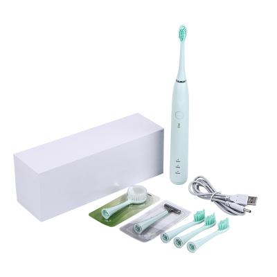 China Best price oral care silicone vibrating electric toothbrush vibrator with battery operated 28*28*180mm for sale