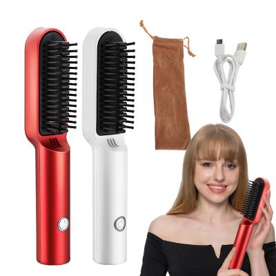 China 2021Hot Modern Electric Comb One Stage Hair Dryer Hair Straightener Fast Brush Hot Airbrush for sale